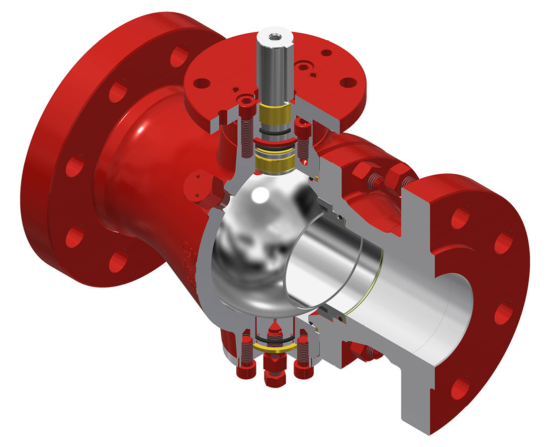 AOP Series D2 Trunnion Ball Valve, 150600, Sizes 212"